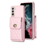 Custodia per telefono in pelle rombica a portafoglio verticale, For Samsung Galaxy S23 5G, For Samsung Galaxy S22+ 5G, For Samsung Galaxy S21 5G, For Samsung Galaxy S21+ 5G