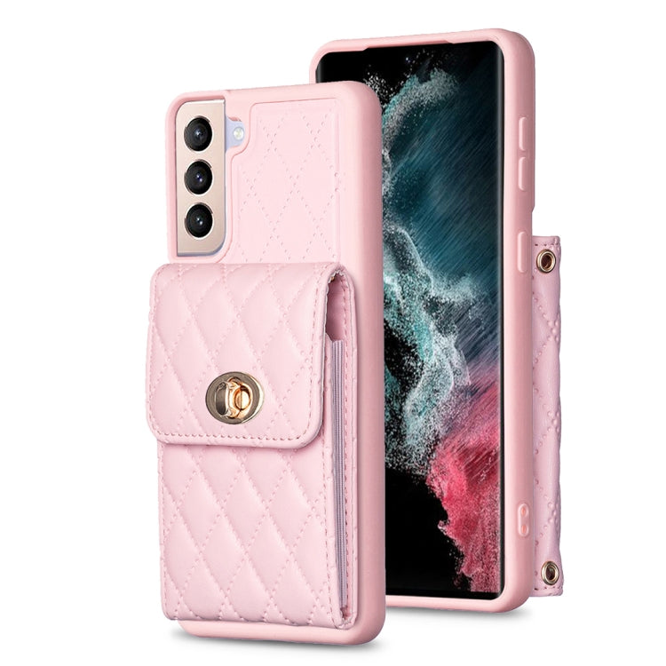 Custodia per telefono in pelle rombica a portafoglio verticale, For Samsung Galaxy S23 5G, For Samsung Galaxy S22+ 5G, For Samsung Galaxy S21 5G, For Samsung Galaxy S21+ 5G