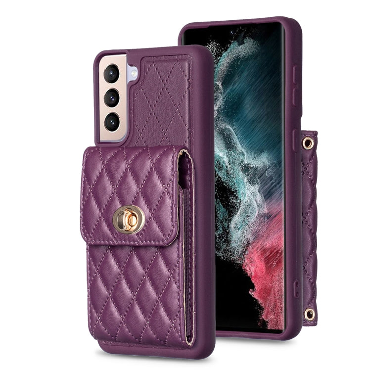Custodia per telefono in pelle rombica a portafoglio verticale, For Samsung Galaxy S23 5G, For Samsung Galaxy S22+ 5G, For Samsung Galaxy S21 5G, For Samsung Galaxy S21+ 5G