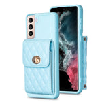 Custodia per telefono in pelle rombica a portafoglio verticale, For Samsung Galaxy S23 5G, For Samsung Galaxy S22+ 5G, For Samsung Galaxy S21 5G, For Samsung Galaxy S21+ 5G