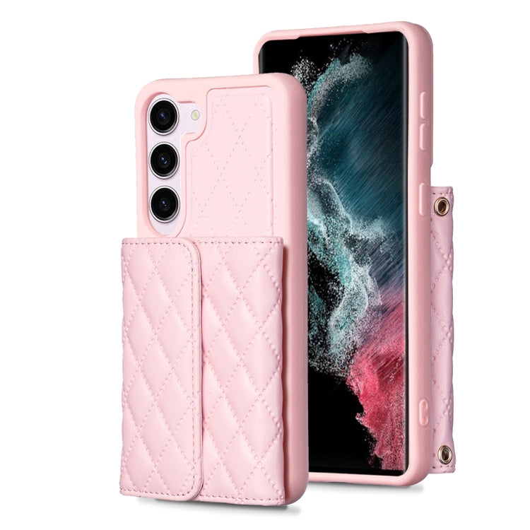 Custodia per telefono in pelle rombica a portafoglio orizzontale, ForFor Samsung Galaxy S23 5G, For Samsung Galaxy S22+ 5G, For Samsung Galaxy S21 5G, For Samsung Galaxy S21+ 5G
