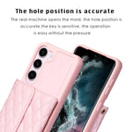 Custodia per telefono in pelle rombica a portafoglio orizzontale, ForFor Samsung Galaxy S23 5G, For Samsung Galaxy S22+ 5G, For Samsung Galaxy S21 5G, For Samsung Galaxy S21+ 5G