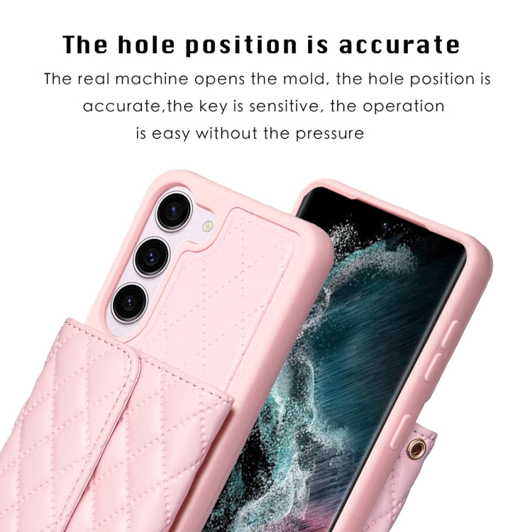 Custodia per telefono in pelle rombica a portafoglio orizzontale, ForFor Samsung Galaxy S23 5G, For Samsung Galaxy S22+ 5G, For Samsung Galaxy S21 5G, For Samsung Galaxy S21+ 5G