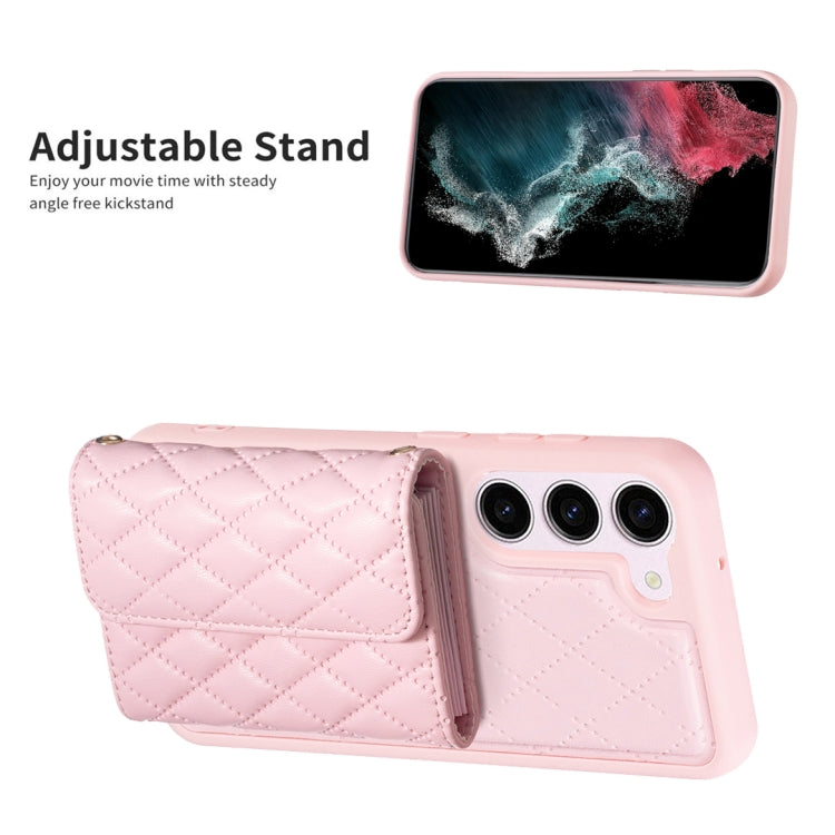 Custodia per telefono in pelle rombica a portafoglio orizzontale, ForFor Samsung Galaxy S23 5G, For Samsung Galaxy S22+ 5G, For Samsung Galaxy S21 5G, For Samsung Galaxy S21+ 5G