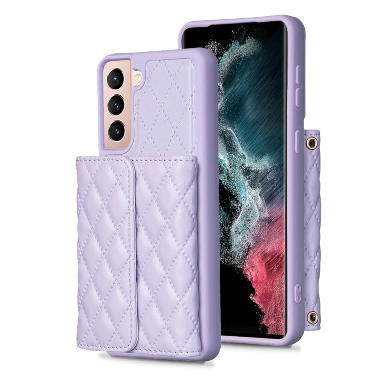 Custodia per telefono in pelle rombica a portafoglio orizzontale, ForFor Samsung Galaxy S23 5G, For Samsung Galaxy S22+ 5G, For Samsung Galaxy S21 5G, For Samsung Galaxy S21+ 5G