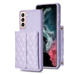 Custodia per telefono in pelle rombica a portafoglio orizzontale, ForFor Samsung Galaxy S23 5G, For Samsung Galaxy S22+ 5G, For Samsung Galaxy S21 5G, For Samsung Galaxy S21+ 5G