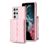 Custodia per telefono in pelle rombica a portafoglio orizzontale, For Samsung Galaxy S21 Ultra 5G, For Samsung Galaxy A14 4G / 5G
