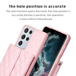 Custodia per telefono in pelle rombica a portafoglio orizzontale, For Samsung Galaxy S21 Ultra 5G, For Samsung Galaxy A14 4G / 5G