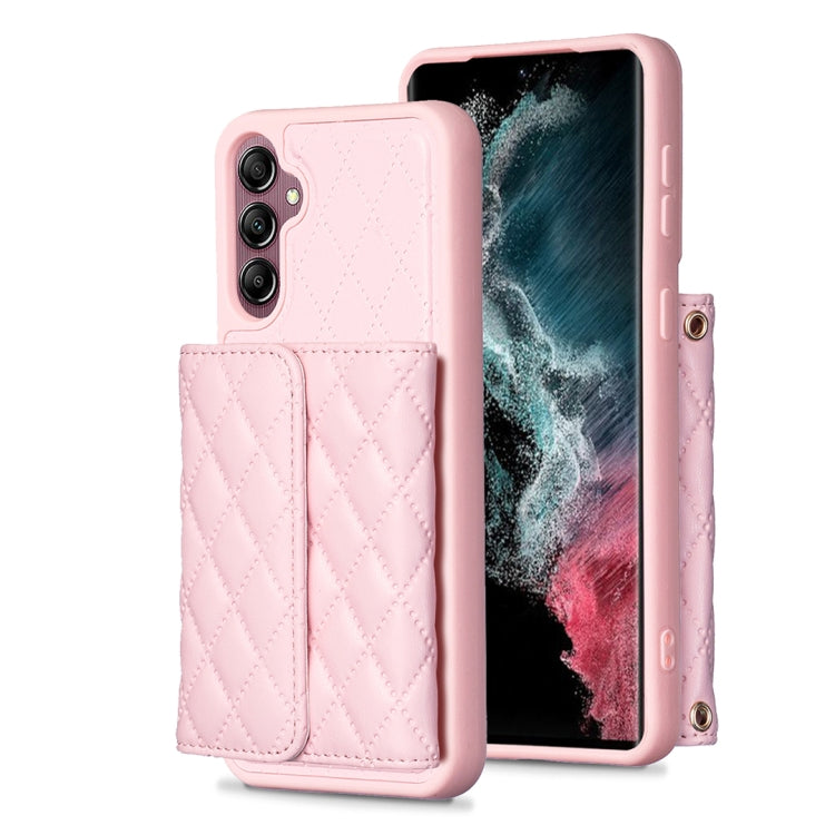 Custodia per telefono in pelle rombica a portafoglio orizzontale, For Samsung Galaxy S21 Ultra 5G, For Samsung Galaxy A14 4G / 5G