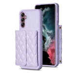 Custodia per telefono in pelle rombica a portafoglio orizzontale, For Samsung Galaxy S21 Ultra 5G, For Samsung Galaxy A14 4G / 5G