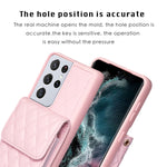Custodia per telefono in pelle rombica a portafoglio verticale, For Samsung Galaxy S21 Ultra 5G, For Samsung Galaxy A14 4G / 5G