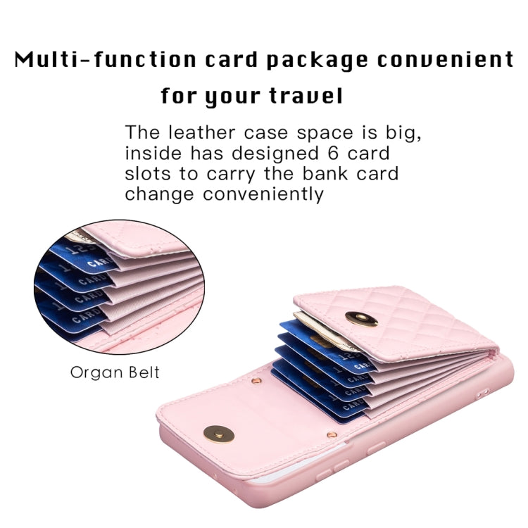 Custodia per telefono in pelle rombica a portafoglio verticale, For Samsung Galaxy S21 Ultra 5G, For Samsung Galaxy A14 4G / 5G