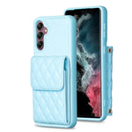Custodia per telefono in pelle rombica a portafoglio verticale, For Samsung Galaxy S21 Ultra 5G, For Samsung Galaxy A14 4G / 5G