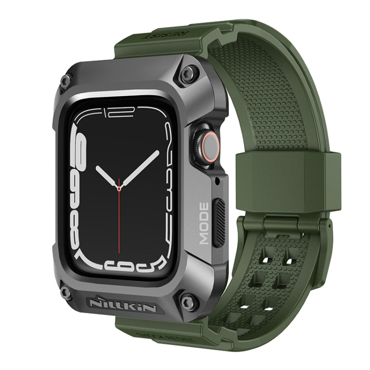 NILLKIN Ruidong serie lega + cinturino integrato in TPU, For Apple Watch Series 8&7 45mm