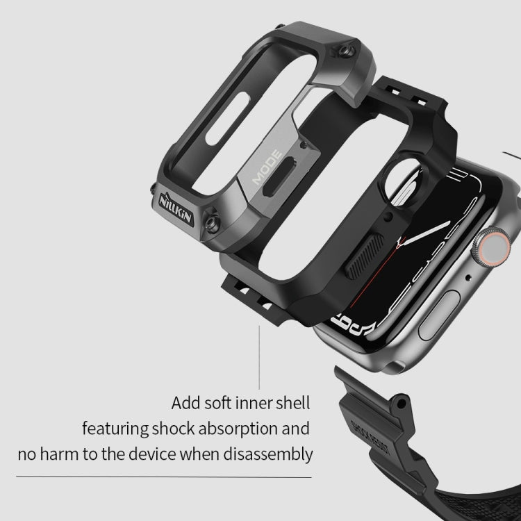 NILLKIN Ruidong serie lega + cinturino integrato in TPU, For Apple Watch Series 8&7 45mm
