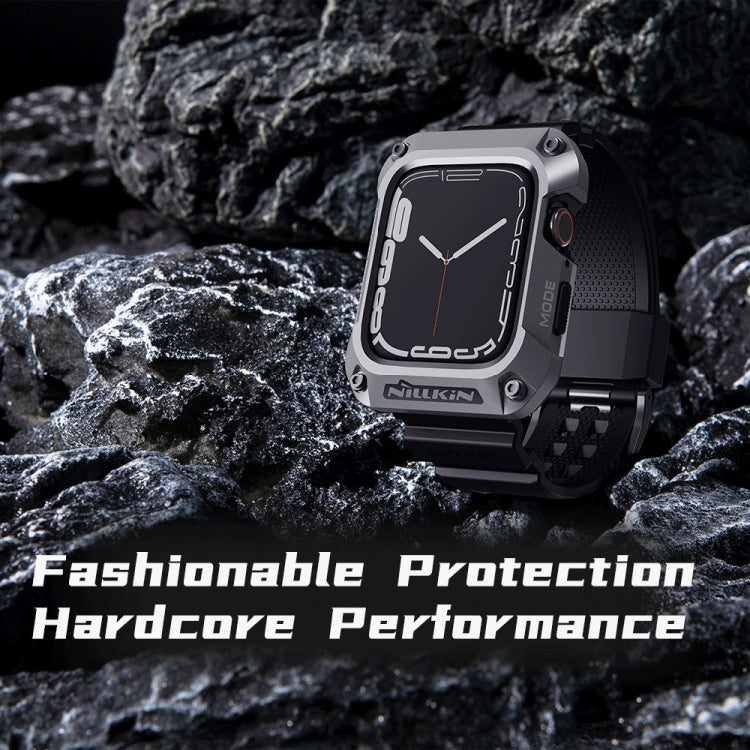 NILLKIN Ruidong serie lega + cinturino integrato in TPU, For Apple Watch Series 8&7 45mm