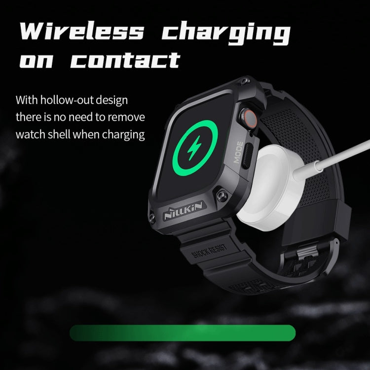 NILLKIN Ruidong serie lega + cinturino integrato in TPU, For Apple Watch Series 8&7 45mm