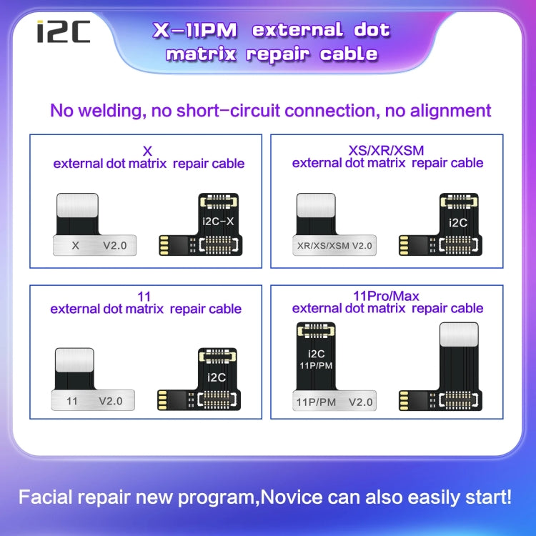 i2C MC12 SK-BOX Cavo flessibile a matrice di punti V2.0, For iPhone X