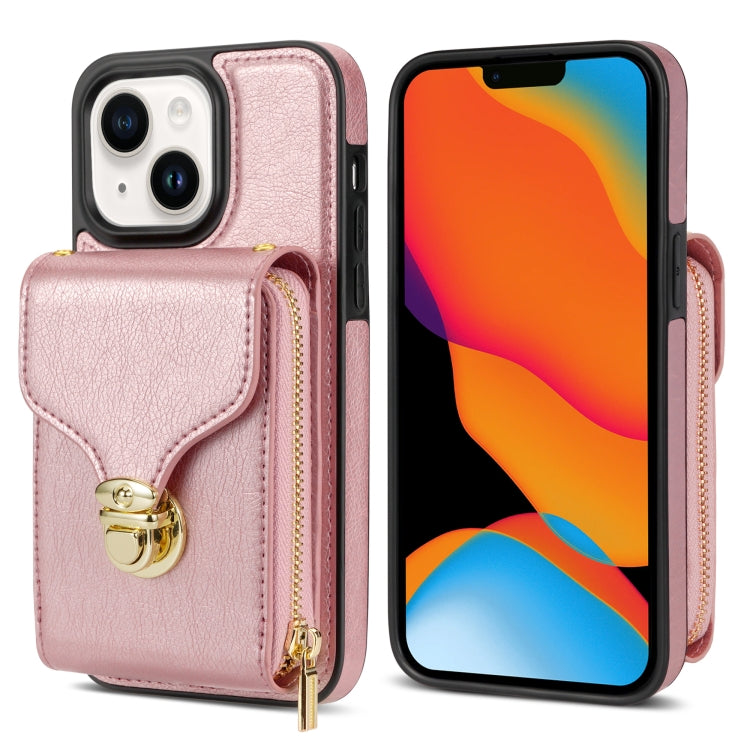 Custodia per telefono a portafoglio con scheda hardware con cerniera, For iPhone 14 Pro Max, For iPhone 14 Pro, For iPhone 14 Plus, For iPhone 14 / 13