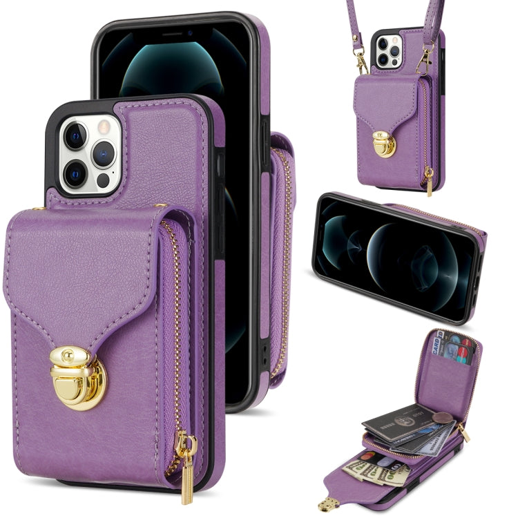 Custodia per telefono a portafoglio con scheda hardware con cerniera, For iPhone 13 Pro Max, For iPhone 13 Pro, For iPhone 12 Pro Max, For iPhone 12 / 12 Pro
