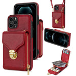 Custodia per telefono a portafoglio con scheda hardware con cerniera, For iPhone 11 Pro Max, For iPhone 11 Pro, For iPhone 11, For iPhone 13 mini