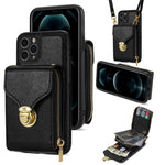 Custodia per telefono a portafoglio con scheda hardware con cerniera, For iPhone 11 Pro Max, For iPhone 11 Pro, For iPhone 11, For iPhone 13 mini