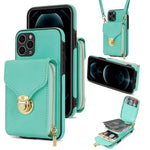 Custodia per telefono a portafoglio con scheda hardware con cerniera, For iPhone 11 Pro Max, For iPhone 11 Pro, For iPhone 11, For iPhone 13 mini