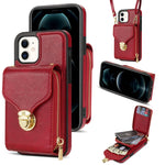 Custodia per telefono a portafoglio con scheda hardware con cerniera, For iPhone 11 Pro Max, For iPhone 11 Pro, For iPhone 11, For iPhone 13 mini