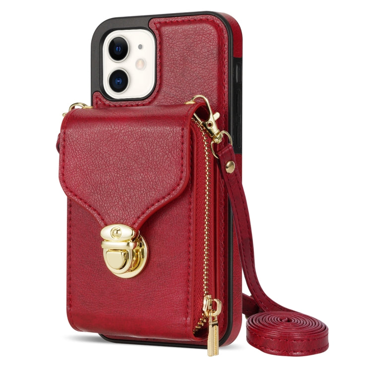 Custodia per telefono a portafoglio con scheda hardware con cerniera, For iPhone 12 mini, For iPhone XS Max, For iPhone XS / X, For iPhone XR