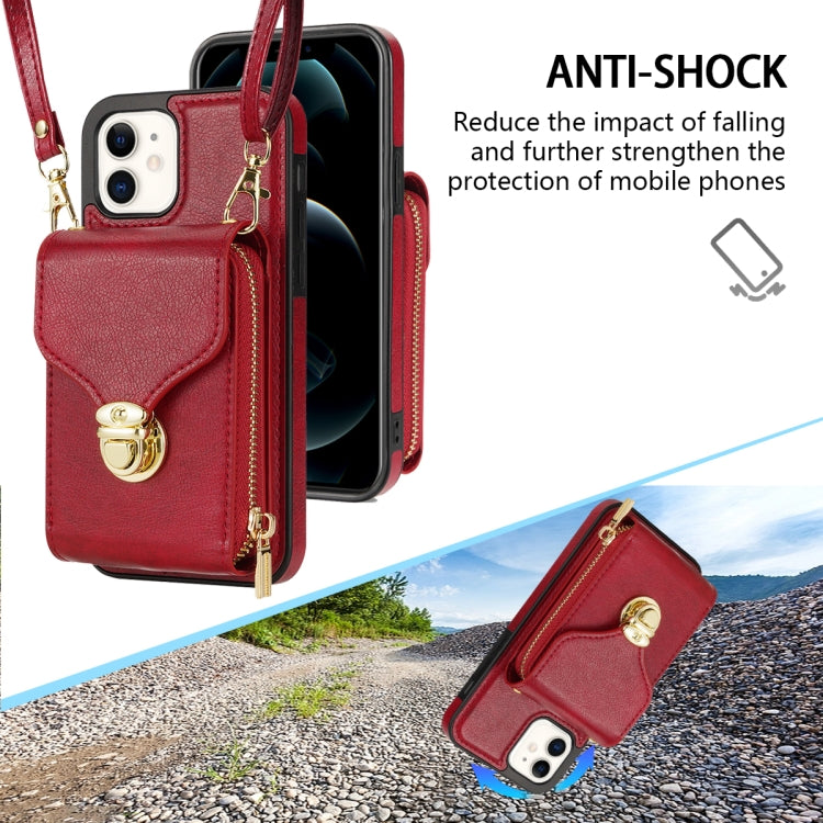 Custodia per telefono a portafoglio con scheda hardware con cerniera, For iPhone 12 mini, For iPhone XS Max, For iPhone XS / X, For iPhone XR