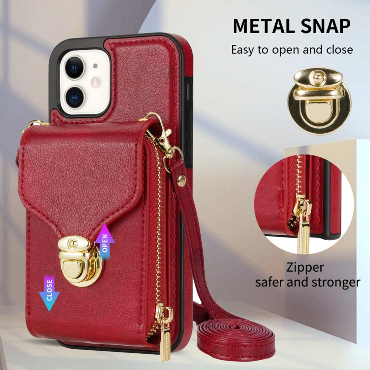 Custodia per telefono a portafoglio con scheda hardware con cerniera, For iPhone 12 mini, For iPhone XS Max, For iPhone XS / X, For iPhone XR