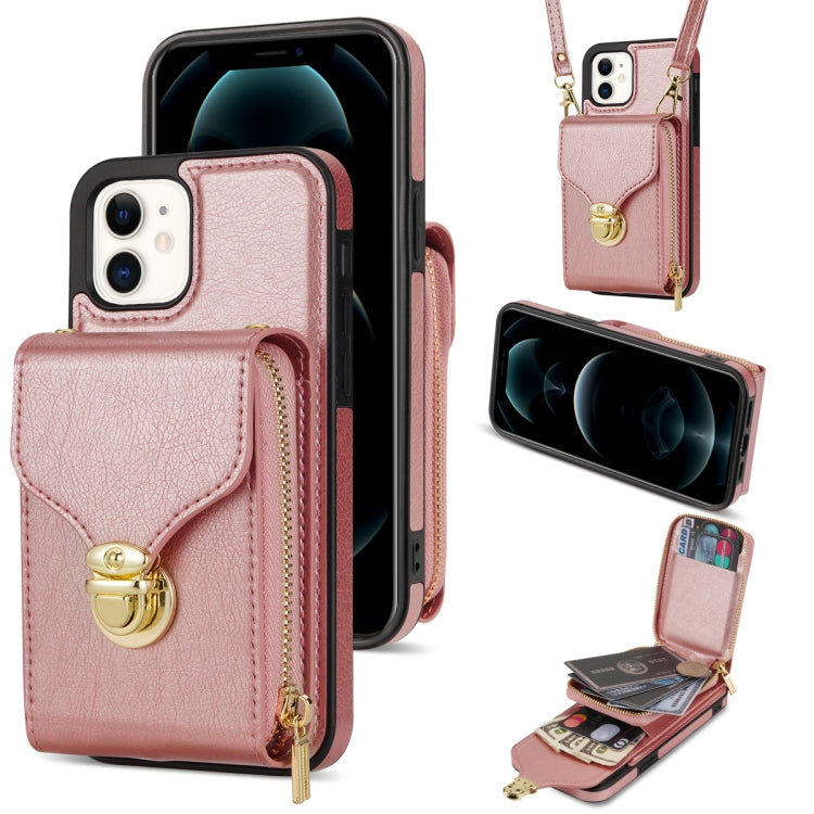 Custodia per telefono a portafoglio con scheda hardware con cerniera, For iPhone 12 mini, For iPhone XS Max, For iPhone XS / X, For iPhone XR