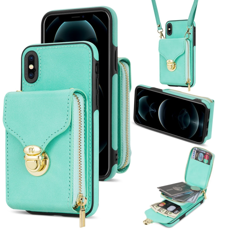 Custodia per telefono a portafoglio con scheda hardware con cerniera, For iPhone 12 mini, For iPhone XS Max, For iPhone XS / X, For iPhone XR
