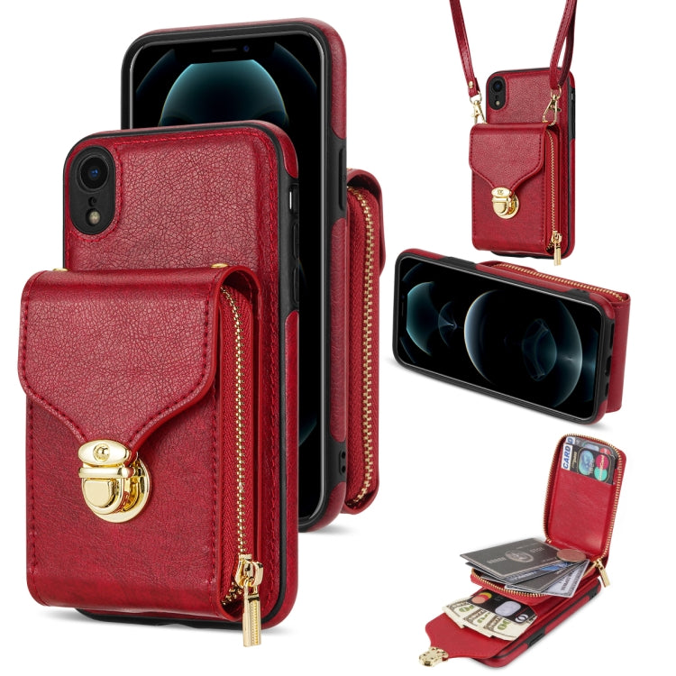 Custodia per telefono a portafoglio con scheda hardware con cerniera, For iPhone 12 mini, For iPhone XS Max, For iPhone XS / X, For iPhone XR