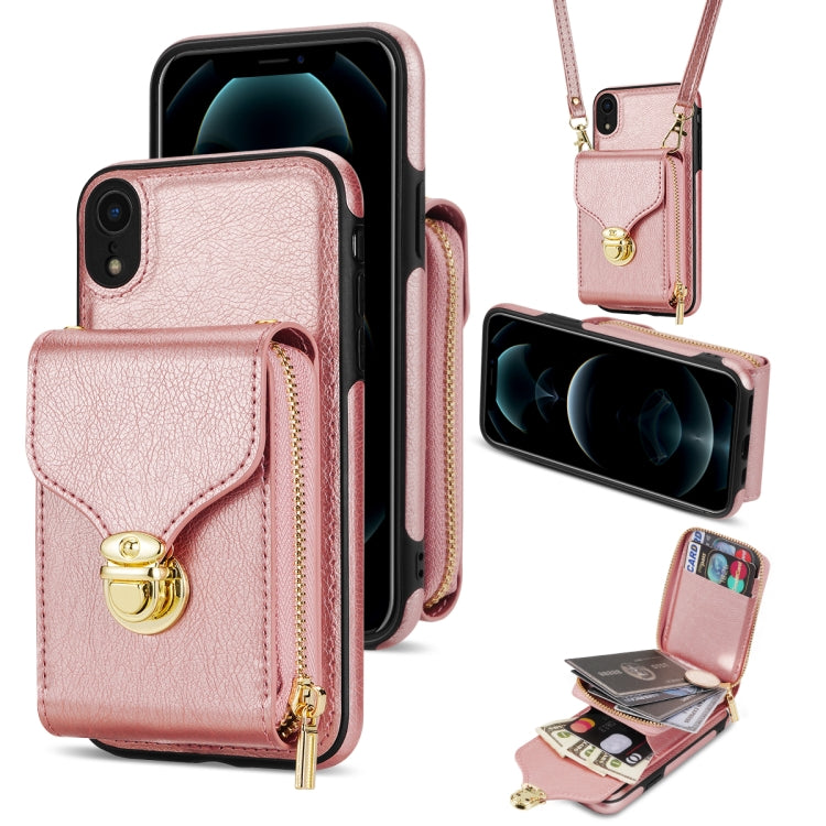 Custodia per telefono a portafoglio con scheda hardware con cerniera, For iPhone 12 mini, For iPhone XS Max, For iPhone XS / X, For iPhone XR