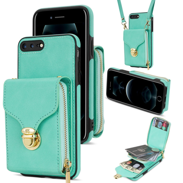Custodia per telefono a portafoglio con scheda hardware con cerniera, For iPhone SE 2022 / SE 2020 / 8 / 7, For iPhone 8 Plus / 7 Plus, For iPhone 6s Plus / 6 Plus, For iPhone 6s / 6