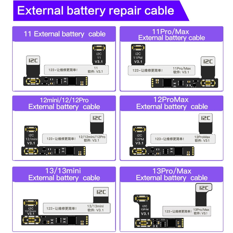 i2C KC01 Multifunctional Complete Battery Repair Tool for iPhone 6-14 Pro Max, Standard Version