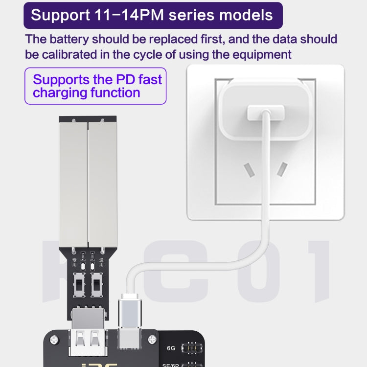 i2C KC01 Strumento completo multifunzione per la riparazione della batteria per iPhone 6-14 Pro Max, Standard Version