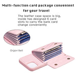 Custodia per telefono in pelle rombica a portafoglio orizzontale, For iPhone 13, For iPhone 13 Pro, For iPhone 13 Pro Max, For iPhone 12 / 12 Pro
