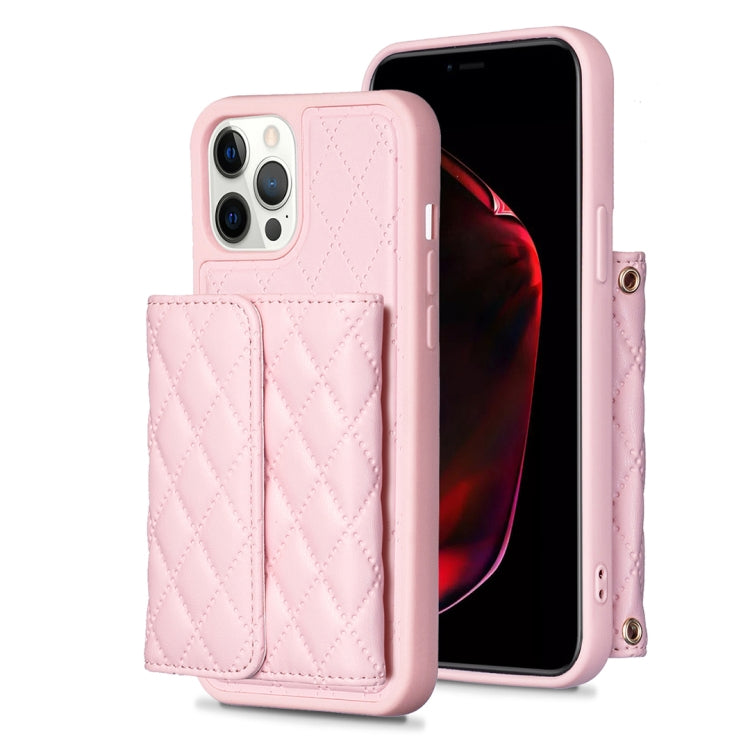 Custodia per telefono in pelle rombica a portafoglio orizzontale, For iPhone 12 Pro Max, For iPhone 11, For iPhone 11 Pro, For iPhone 11 Pro Max