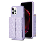 Custodia per telefono in pelle rombica a portafoglio orizzontale, For iPhone 12 Pro Max, For iPhone 11, For iPhone 11 Pro, For iPhone 11 Pro Max
