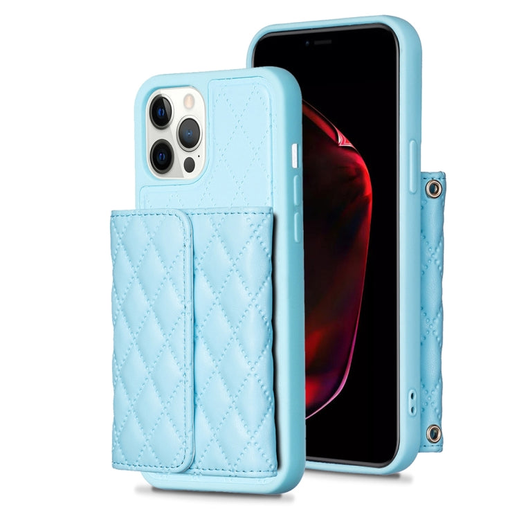Custodia per telefono in pelle rombica a portafoglio orizzontale, For iPhone 12 Pro Max, For iPhone 11, For iPhone 11 Pro, For iPhone 11 Pro Max