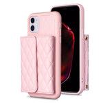 Custodia per telefono in pelle rombica a portafoglio orizzontale, For iPhone 12 Pro Max, For iPhone 11, For iPhone 11 Pro, For iPhone 11 Pro Max