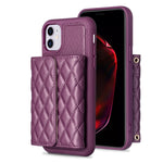 Custodia per telefono in pelle rombica a portafoglio orizzontale, For iPhone 12 Pro Max, For iPhone 11, For iPhone 11 Pro, For iPhone 11 Pro Max