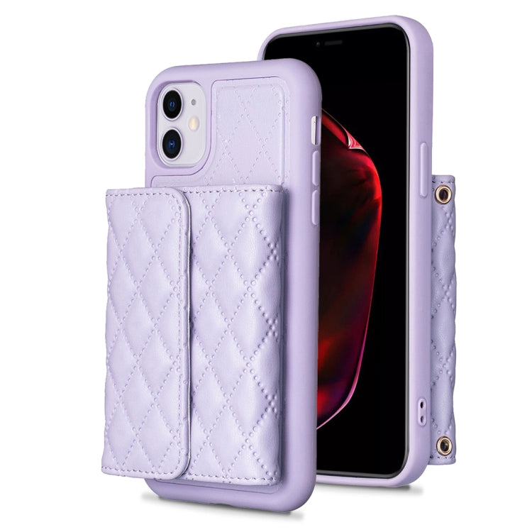 Custodia per telefono in pelle rombica a portafoglio orizzontale, For iPhone 12 Pro Max, For iPhone 11, For iPhone 11 Pro, For iPhone 11 Pro Max