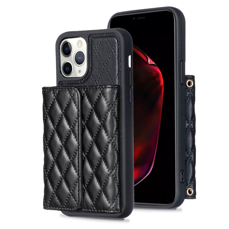 Custodia per telefono in pelle rombica a portafoglio orizzontale, For iPhone 12 Pro Max, For iPhone 11, For iPhone 11 Pro, For iPhone 11 Pro Max