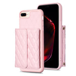 Custodia per telefono in pelle rombica a portafoglio orizzontale, For iPhone 7 Plus / 8 Plus