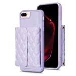 Custodia per telefono in pelle rombica a portafoglio orizzontale, For iPhone 7 Plus / 8 Plus