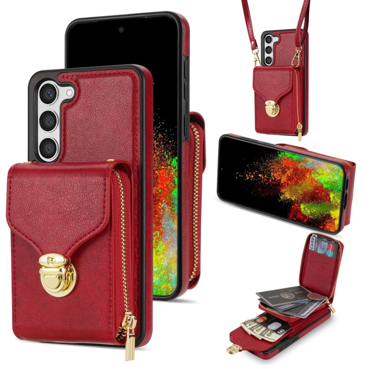 Custodia per telefono a portafoglio con scheda hardware con cerniera, For Samsung Galaxy S23 Ultra 5G, For Samsung Galaxy S23+ 5G, For Samsung Galaxy S23 5G, For Samsung Galaxy S22 Ultra 5G
