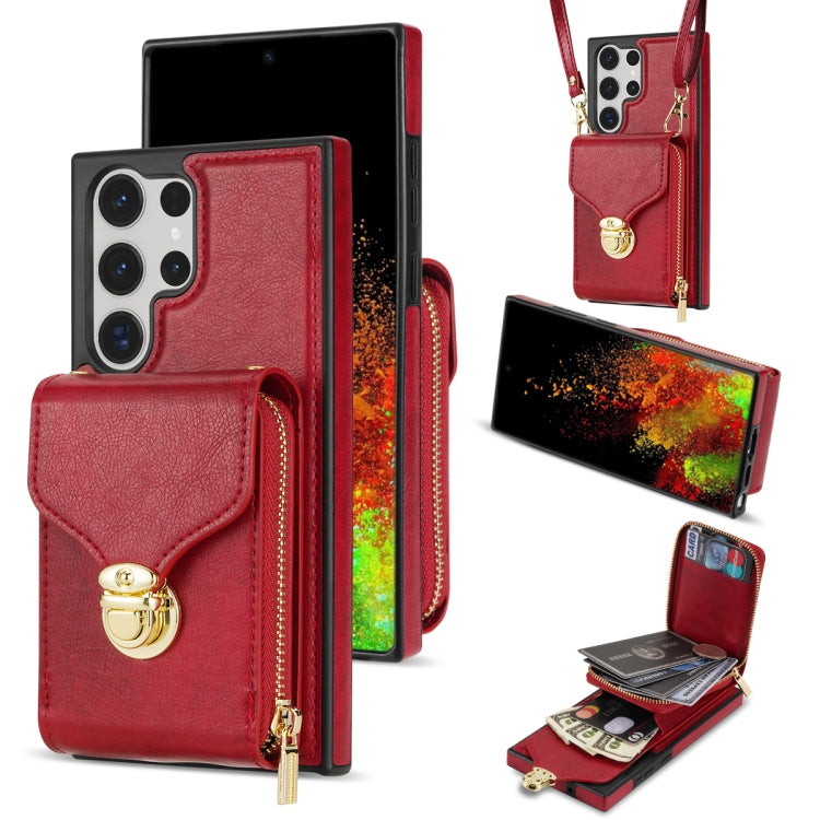 Custodia per telefono a portafoglio con scheda hardware con cerniera, For Samsung Galaxy S23 Ultra 5G, For Samsung Galaxy S23+ 5G, For Samsung Galaxy S23 5G, For Samsung Galaxy S22 Ultra 5G